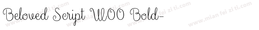 Beloved Script W00 Bold字体转换